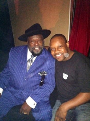 Getting ready to hit the stage with George Clinton!! 01/26/2014

