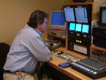 Wilson Freimuth inside the control room!

