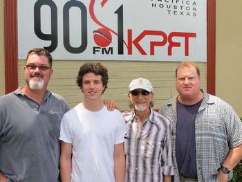 Larry - Sparky - Rock - Kevin at the KPFT studios
