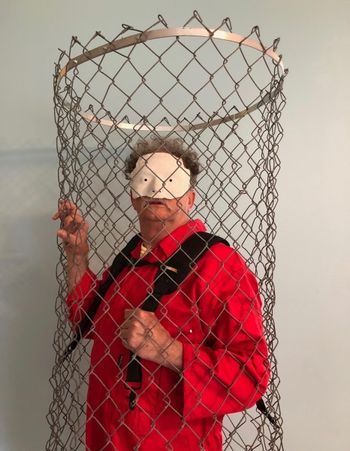 "Portrait of the Artist as Political Prisoner", mixed media, 2019 (Photo: Margarita Baumann)
