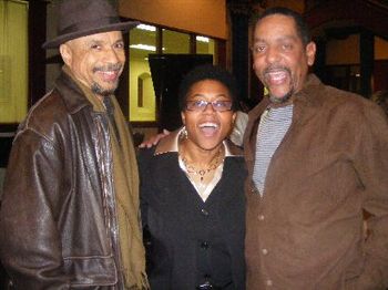 Drummer Rudy Walker, Dorian McGee, and me--Perfect together!
