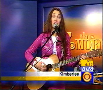 Kimberlee M Leber Performs Live on CBS TV
