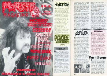 Morbid Magazine #3 1988
Olsvik, Norway
Ronny Eide - Editor
