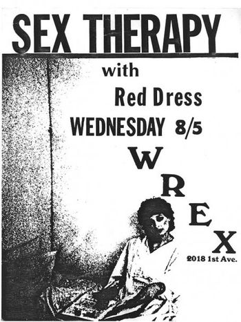 Sex Therapy, Red Dress - The WREX. (Tommy Martin guitar)
