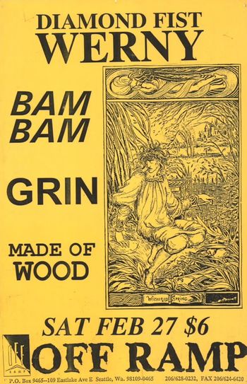 Diamond Fist Werny, Bam Bam, Grin, Made of Wood - Off Ramp
