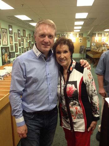 Colin with Opry legend and guest, Jan Howard
