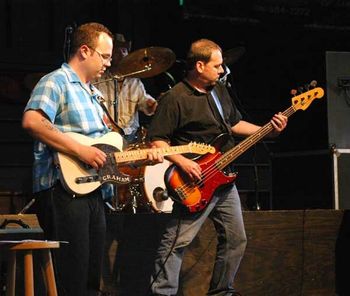 Round Lake Auditorium Benefit: Graham Tichy, guitar; Don Ackerman, drums; Jeff Sohn, bass
