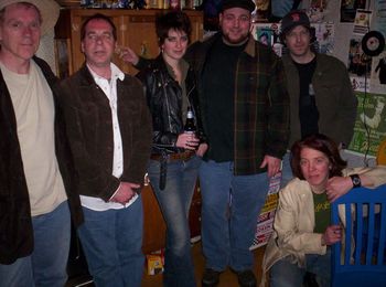 Red Beaumont, Jeff Sohn, MorganEve Swain, Hayseed, Chris "Fitz" Fitzpatrick, Kip McCloud (kneeling) - photo by Hilary Hanes
