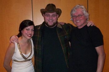 Hayseed, Carrie Rodriguez, and Chip Taylor. Chip wrote such classics as "Wild Thing" and "Angel Of The Morning". He saw Carrie playing with Hayseed in Austin, TX and hired her to go on the road with him. They've since put out 3 records of duets.

