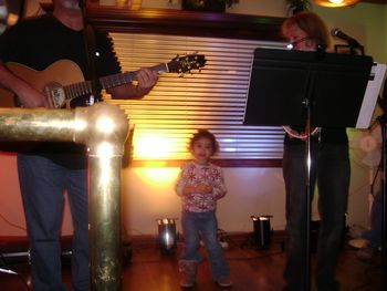 Guest appearance from Bianca (our granddaughter)playing the "egg"! 1/9/09
