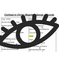 Clothed in Christ PDF Chord Page