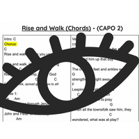 Rise and Walk PDF Chord Page
