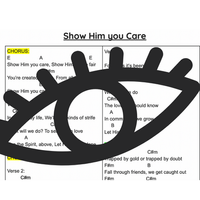 Show Him You Care PDF Chord Page