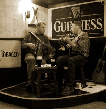 in 2011 with Tom Walker at an Irish pub in Florence, Italy
