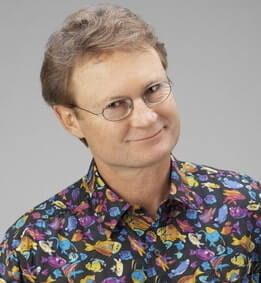 Image of Greg Tamblyn in a colorful shirt