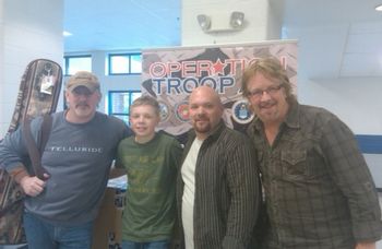 Bernie Nelson, Easton Hamlin , Mark Woods & myself . We played an event for Operation Troop Aid
