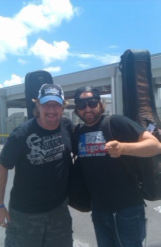 Me and Randy Houser getting off the plane in Key West for the Festival
