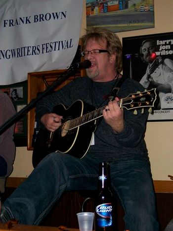 Singing at the Frank Brown Writers Festival at the "Silver Moon " 2009
