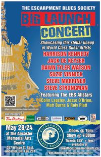 Escarpment Blues Society Launch Concert 