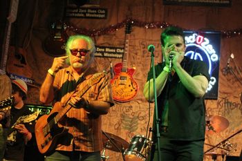 Performing with Bob Margolin at Ground Zero Blues Club in Clarksdale, MS

