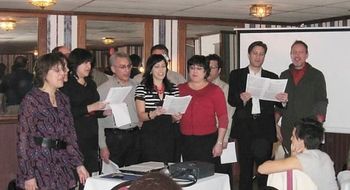 singing w/ my siblings at Lino's in Rochester, MI (Nov. 2010)
