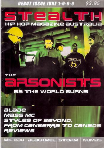 Arsonists on the cover of Stealth magazine June 1999
