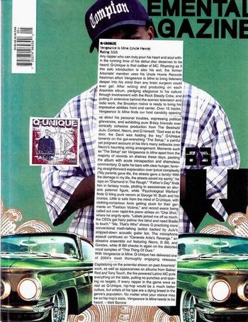 Elemental magazine "Vengeance..." review 2004
