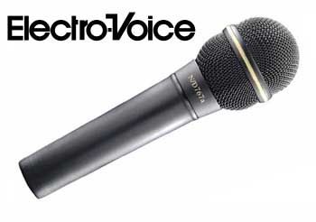 Microphones complete the PA setup. Jeff uses Electro-voice N/D767a supercardioid microphones like the one pictured.
