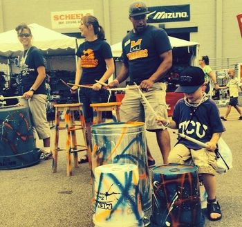 Street Percussion crashing the College World Series.
