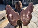 Pink Amethyst Angel Wings