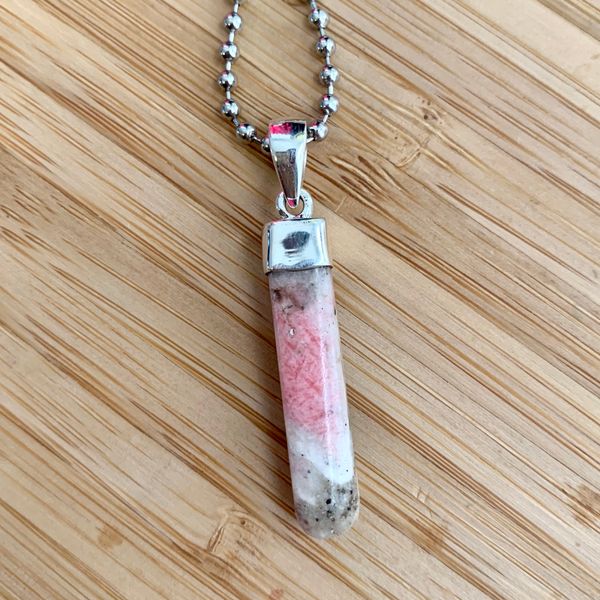 Tugtupite pendant on sale