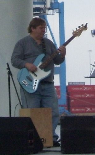 1997 Fender Jazz Bass (Mex) in light metallic blue
