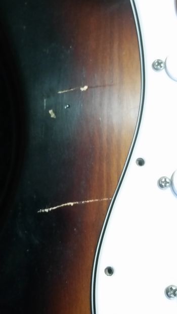 Scratched Strat Before
