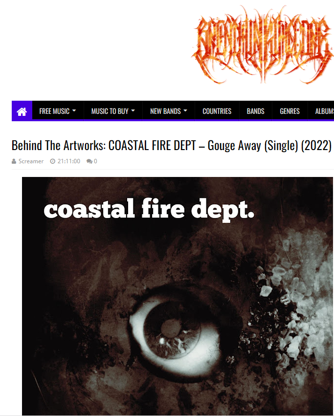 Coastal Fire Dept. Gouge Away - Artwork - breathingthecore.com
