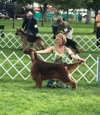 Avery and I in the ring.
