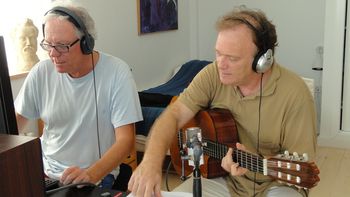 Torben Thoger & Pepe Bornay in the studio in Casa Musa, October 2011.
