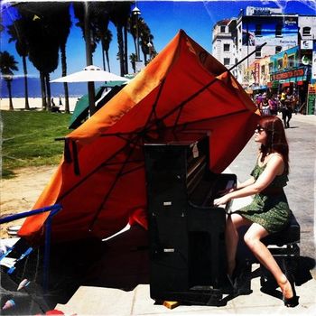 Playing some music on the boardwalk in Venice
