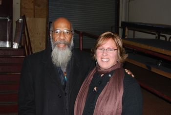 With Richie Havens 2009 before our show
