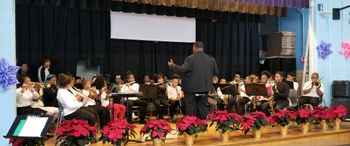 Conducting the Ann Arbor Trail Magnet School Holiday Concert
