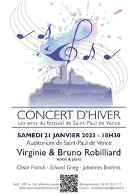 Concert d'hiver - Les amis du Festival de Saint-Paul-De-Vence