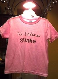 Lil Latina Shake / pink youth t-shirt