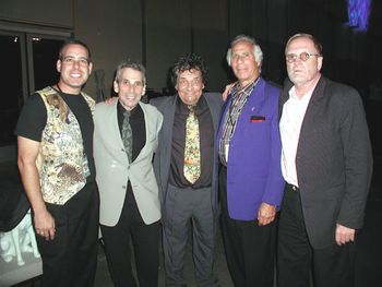 The original Tokens (with Noah) at the Vocal Group Hall of Fame Awards. This is the last photo of all four original members.