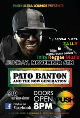 Zally with Inity Reggae Band
Opener for Pato Banton and The Now Generation
Nov. 06, 2011
