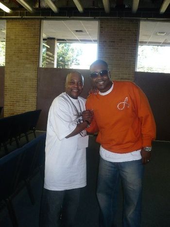 Me and the great Canton "CaJo" Jones in Houston, TX. I was much fatter then!
