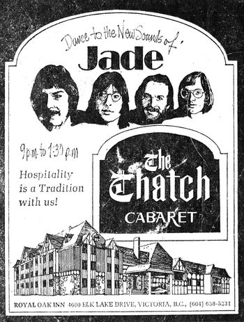 Jade at the Thatch Caberet.  Jerry Adolphe, Norm MacPherson, Morry Stearns, Kal Wood
