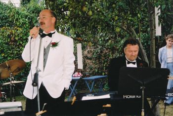 Singing to the bride.
