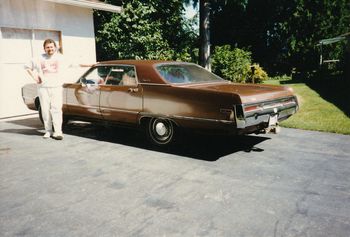 Dad hands down his '71 Chrysler Newport in Mission, BC
