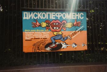 A goofy sign in Moscow
