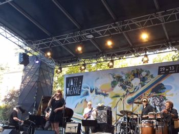 Funky Ella band plays at Jazz A Vienne.
