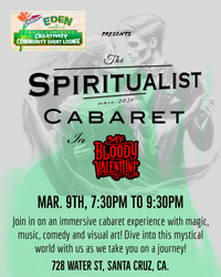 "Spiritualist Cabaret Show" feat Bellydancer Shannon & Comedian Silas York from San Francisco